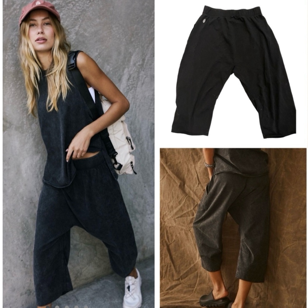 Free People Black Joggers